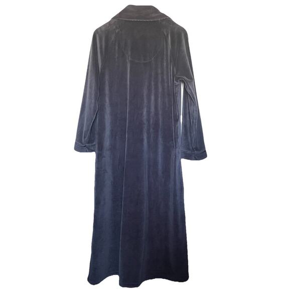 Eileen West Velour Ballet Robe Size S/M Full Zip Loungewear Pajama Soft - Picture 2 of 6